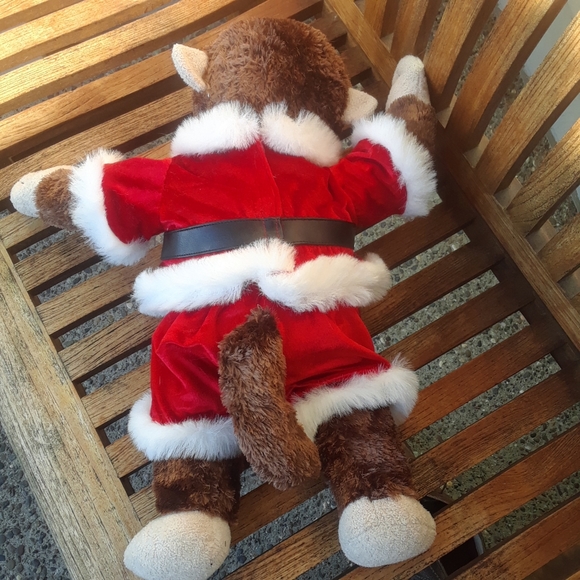 Build-A-Bear monkey in Santa suit - Picture 3 of 5